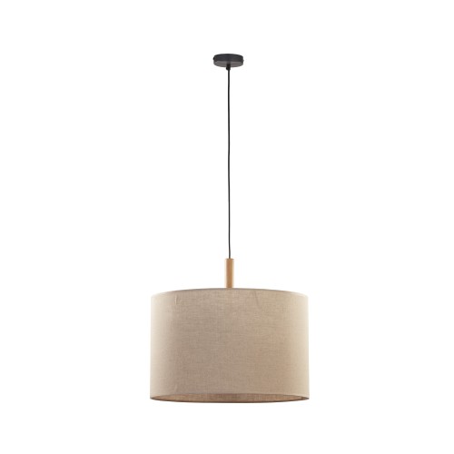 DEVA NATURE Lampa wisząca 1 6107 TK Lighting Sosna, Czarny Len, Beżowy