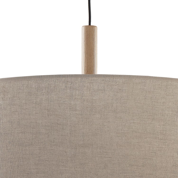 DEVA NATURE Lampa wisząca 1 6107 TK Lighting Sosna, Czarny Len, Beżowy
