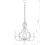 Lampa sufitowa wisząca żyrandol MARGARET V WHITE 6330 NOWODVORSKI Lighting 5xE14 oświetleniowa klasyczna biała biały stal łańcuszek Kuchnia Jadalnia Salon nad wyspę stół Inspiracje Premium