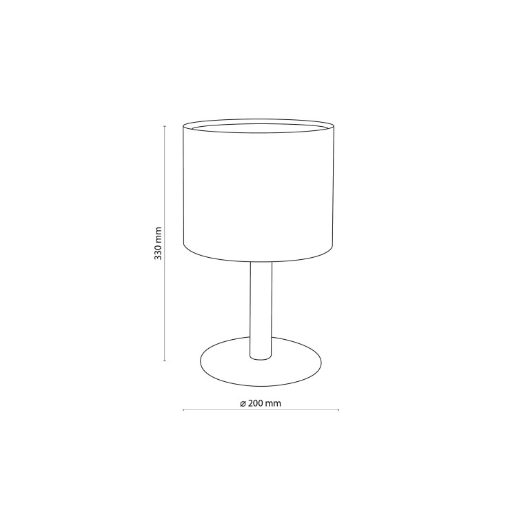 DEVA NATURE Lampka nocna FSC 100%, SA-COC-006060 5192 TK Lighting Sosna, Czarny Len