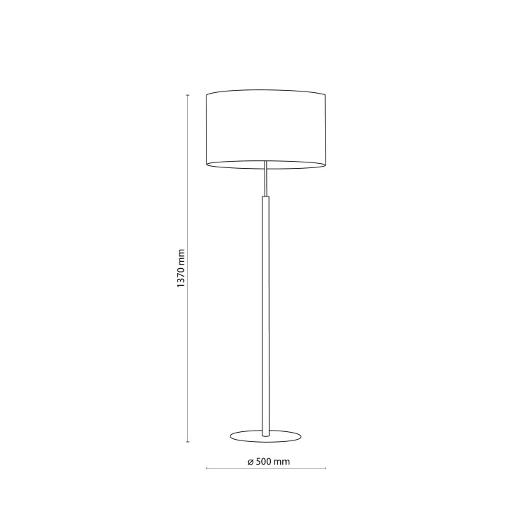 DEVA NATURE Lampa podłogowa 1 5199 TK Lighting Sosna, Czarny Len