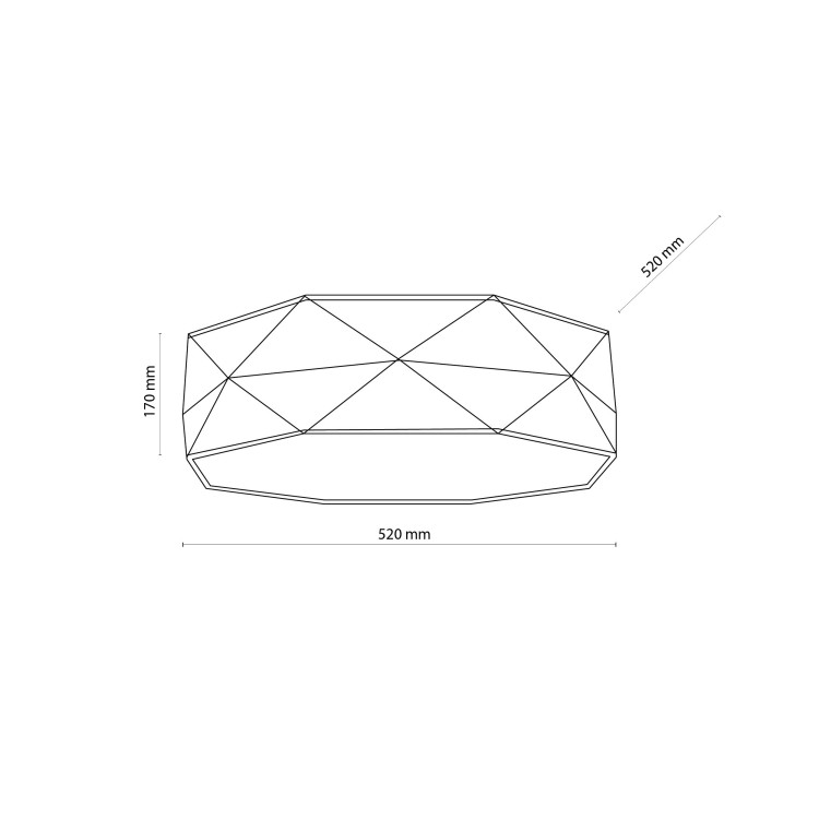 KANTOOR NATURE Lampa sufitowa 4  520 6195 TK Lighting Biały Len, Biały