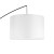 MOBY WHITE Lampa podłogowa 1 3060 TK Lighting Czarny Biały