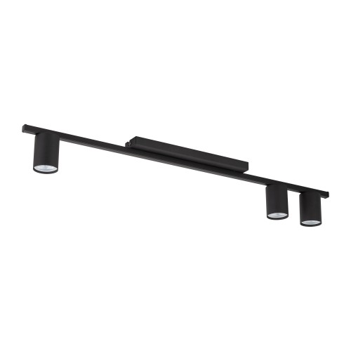 LOGAN BLACK Lampa sufitowa 3 4565 TK Lighting Czarny Czarny