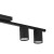 LOGAN BLACK Lampa sufitowa 3 4565 TK Lighting Czarny Czarny