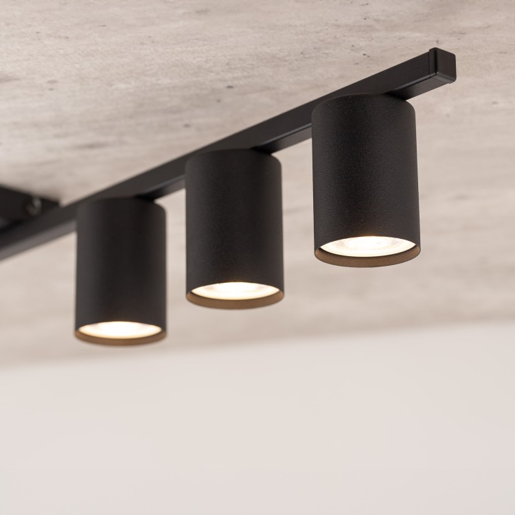 LOGAN BLACK Lampa sufitowa 4 4566 TK Lighting Czarny Czarny