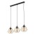 DIAMOND NEW BLACK/GOLD Lampa wisząca 3 Listwa 4642 TK Lighting Czarny Złoty