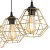 DIAMOND NEW BLACK/GOLD Lampa wisząca 3 Listwa 4642 TK Lighting Czarny Złoty