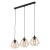 DIAMOND NEW BLACK/GOLD Lampa wisząca 3 Listwa 4642 TK Lighting Czarny Złoty