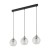 DEVI TRANSPARENT Lampa wisząca 3 Listwa 4580 TK Lighting Złoty, Czarny Transparentny