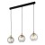 DEVI TRANSPARENT Lampa wisząca 3 Listwa 4580 TK Lighting Złoty, Czarny Transparentny