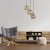 DEVI AMBER Lampa wisząca 3 Koło 4637 TK Lighting Złoty, Czarny Bursztynowy