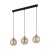 DEVI AMBER Lampa wisząca 3 Listwa 4638 TK Lighting Złoty, Czarny Bursztynowy