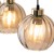DEVI AMBER Lampa wisząca 3 Listwa 4638 TK Lighting Złoty, Czarny Bursztynowy
