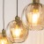 DEVI AMBER Lampa wisząca 3 Listwa 4638 TK Lighting Złoty, Czarny Bursztynowy