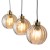 DEVI AMBER Lampa wisząca 3 Listwa 4638 TK Lighting Złoty, Czarny Bursztynowy