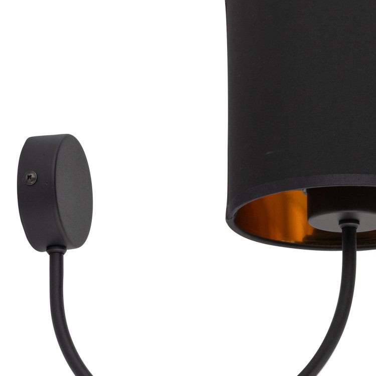 TORENS BLACK Kinkiet 1 4593 TK Lighting Czarny Złoty, Czarny