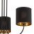TORENS BLACK Lampa sufitowa 3 4594 TK Lighting Czarny Złoty, Czarny