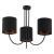 TORENS BLACK Lampa sufitowa 3 4594 TK Lighting Czarny Złoty, Czarny