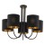 TORENS BLACK Lampa sufitowa 5 4595 TK Lighting Czarny Złoty, Czarny
