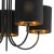 TORENS BLACK Lampa sufitowa 5 4595 TK Lighting Czarny Złoty, Czarny