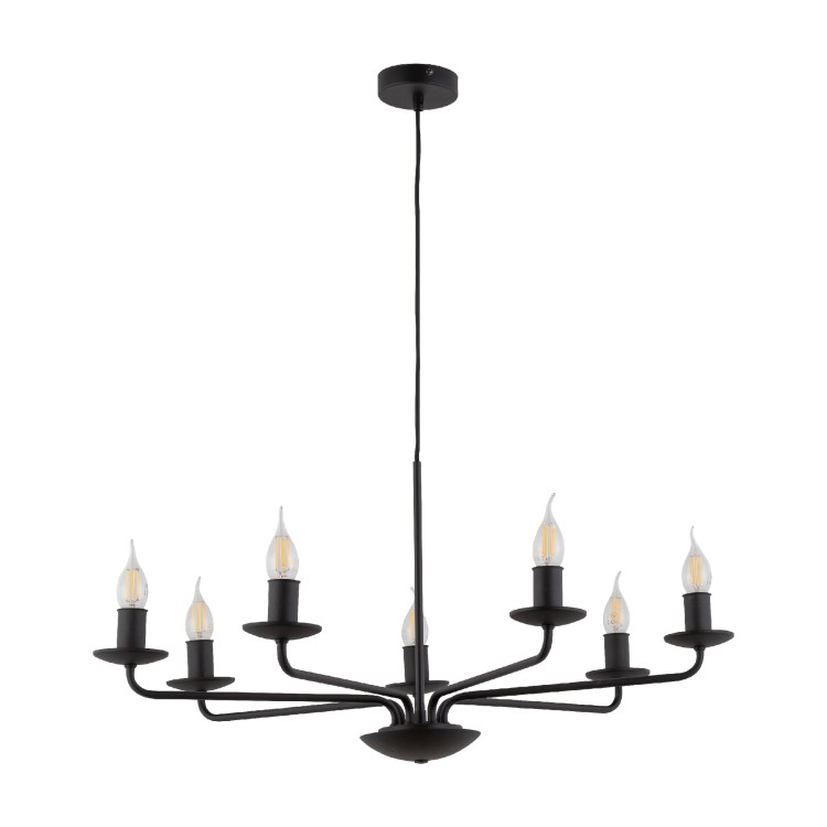 LIMAL Lampa wisząca 7 4613 TK Lighting Czarny