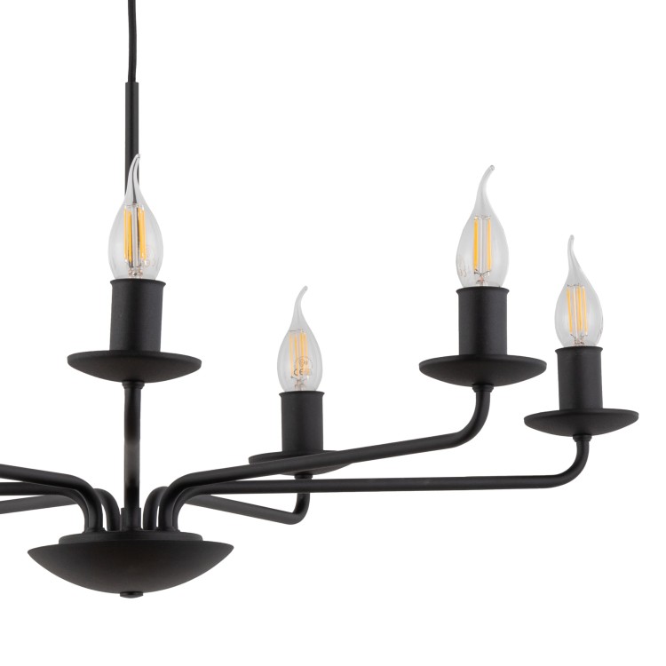 LIMAL Lampa wisząca 7 4613 TK Lighting Czarny