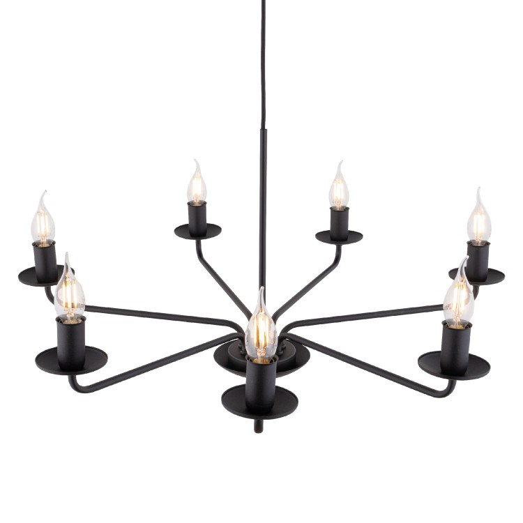 LIMAL Lampa wisząca 7 4613 TK Lighting Czarny