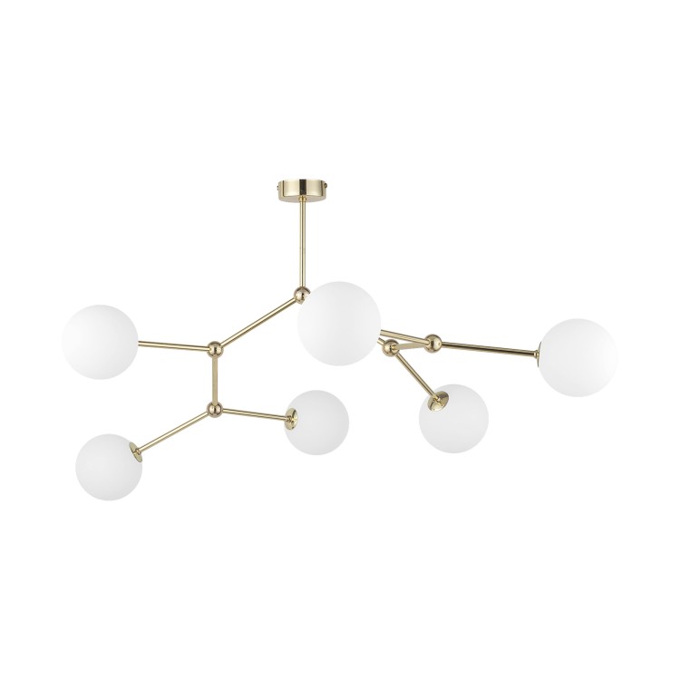 FAIRY GOLD Lampa sufitowa 6 3532 TK Lighting Złoty Biały