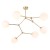 FAIRY GOLD Lampa sufitowa 6 3532 TK Lighting Złoty Biały