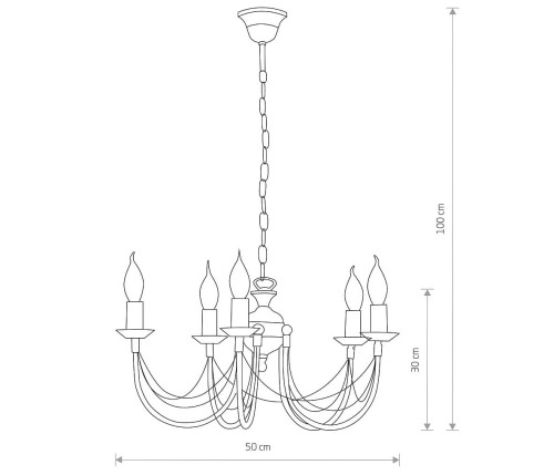 Lampa sufitowa wisząca żyrandol ARES V 205 NOWODVORSKI Lighting 5xE14 oświetleniowa klasyczna czarna złoto czarny złoty stal łańcuszek Kuchnia Jadalnia Salon nad wyspę stół Inspiracje Premium