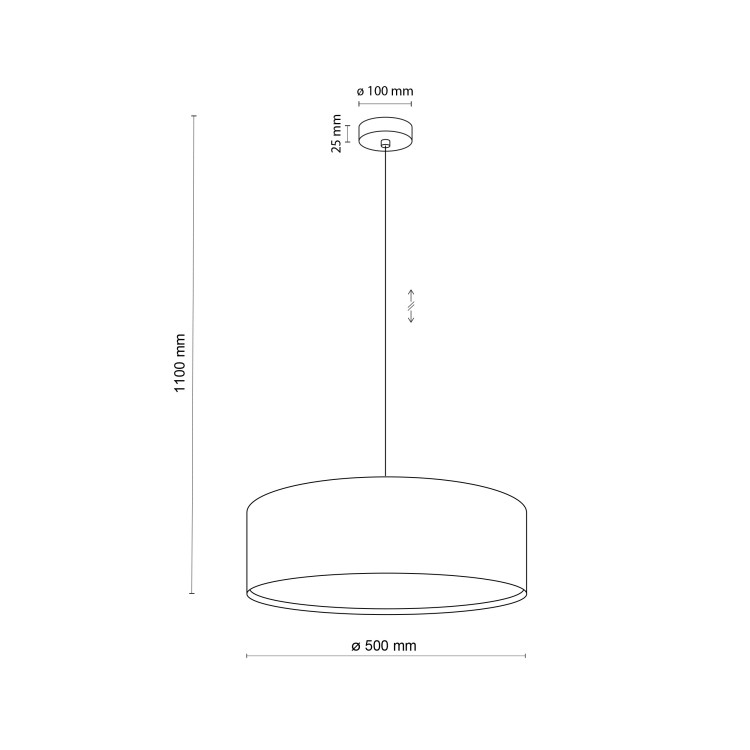 EARTH Lampa wisząca 3 4657 TK Lighting Czarny Zielony