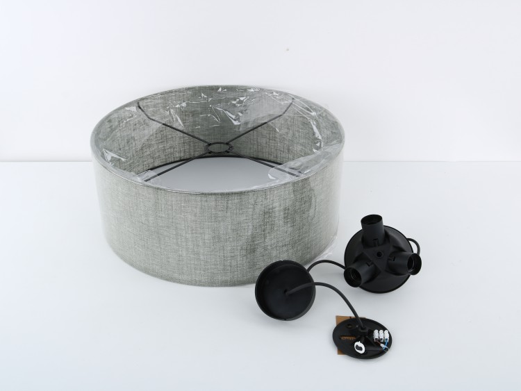 EARTH Lampa wisząca 3 4657 TK Lighting Czarny Zielony