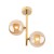 ESTERA GOLD Lampa sufitowa 2 4547 TK Lighting Złoty Bursztynowy