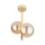 ESTERA GOLD Lampa sufitowa 2 4547 TK Lighting Złoty Bursztynowy