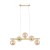 ESTERA GOLD Lampa wisząca 5 4549 TK Lighting Złoty Bursztynowy