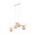 ESTERA GOLD Lampa wisząca 5 4549 TK Lighting Złoty Bursztynowy