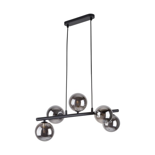 ESTERA BLACK Lampa wisząca 5 6707 TK Lighting Czarny Czarny