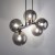 ESTERA BLACK Lampa wisząca 5 6707 TK Lighting Czarny Czarny
