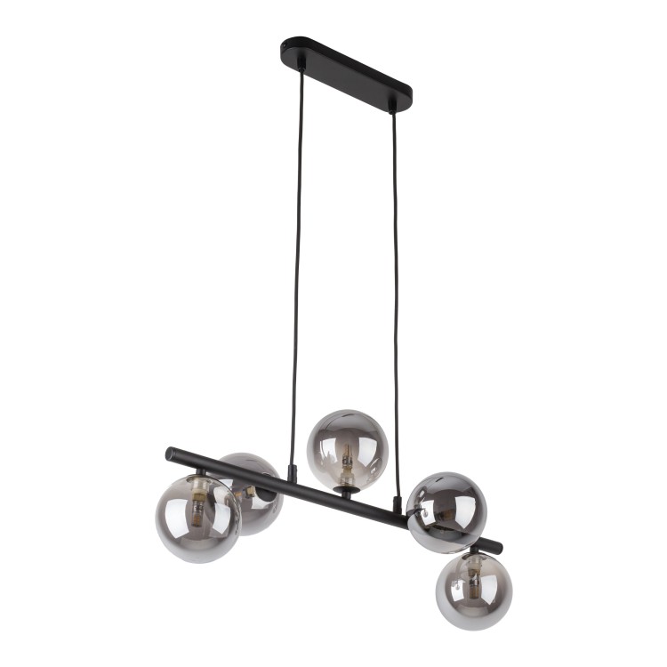 ESTERA BLACK Lampa wisząca 5 6707 TK Lighting Czarny Czarny