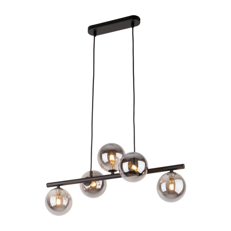 ESTERA BLACK Lampa wisząca 5 6707 TK Lighting Czarny Czarny