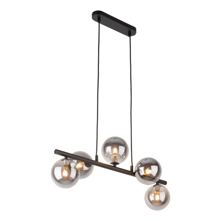 ESTERA BLACK Lampa wisząca 5 6707 TK Lighting Czarny Czarny
