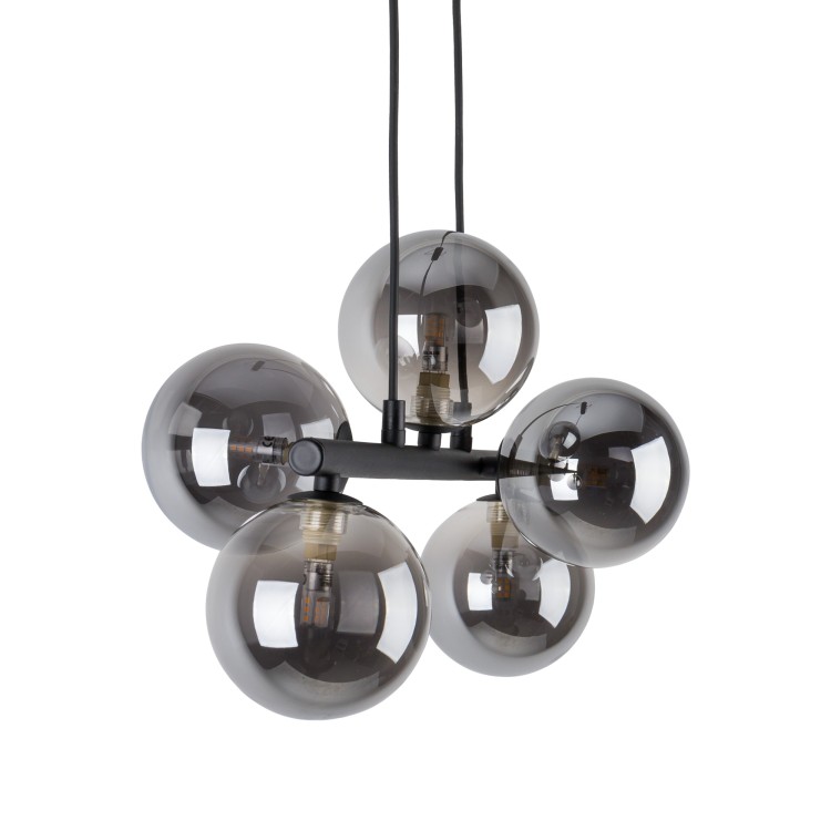 ESTERA BLACK Lampa wisząca 5 6707 TK Lighting Czarny Czarny