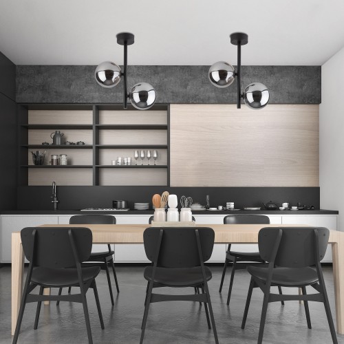 ESTERA BLACK Lampa sufitowa 2 6706 TK Lighting Czarny Czarny