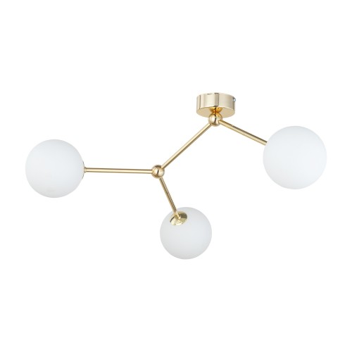 FAIRY GOLD Lampa sufitowa 3 6471 TK Lighting Złoty Biały