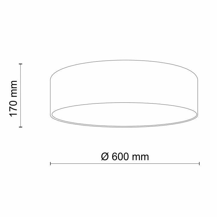 EARTH Lampa sufitowa 4 4661 TK Lighting Biały Grafitowy