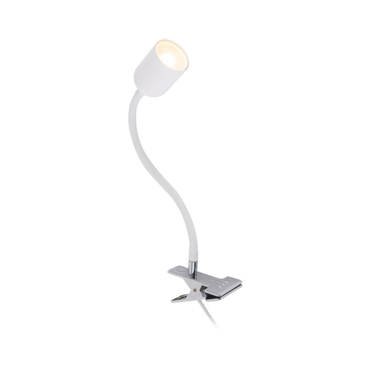 TOP WHITE Kinkiet Klips 1 4559 TK Lighting Biały Biały
