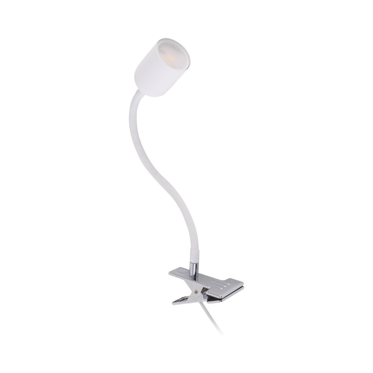 TOP WHITE Kinkiet Klips 1 4559 TK Lighting Biały Biały