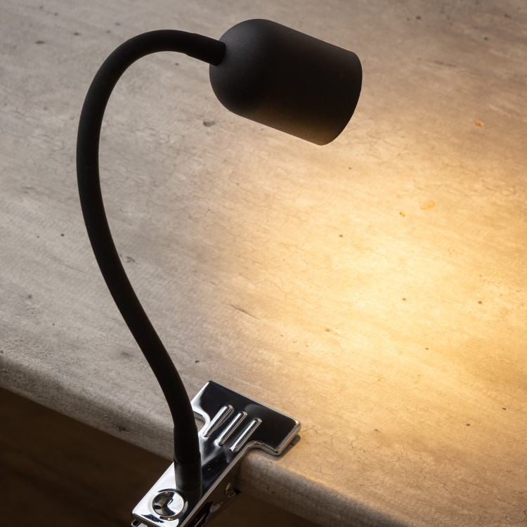 TOP BLACK Kinkiet Klips 1 4561 TK Lighting Czarny Czarny