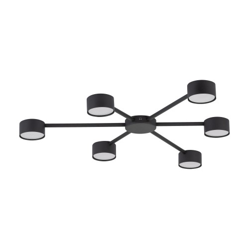 AVIA BLACK Lampa sufitowa 6 4692 TK Lighting Czarny Czarny